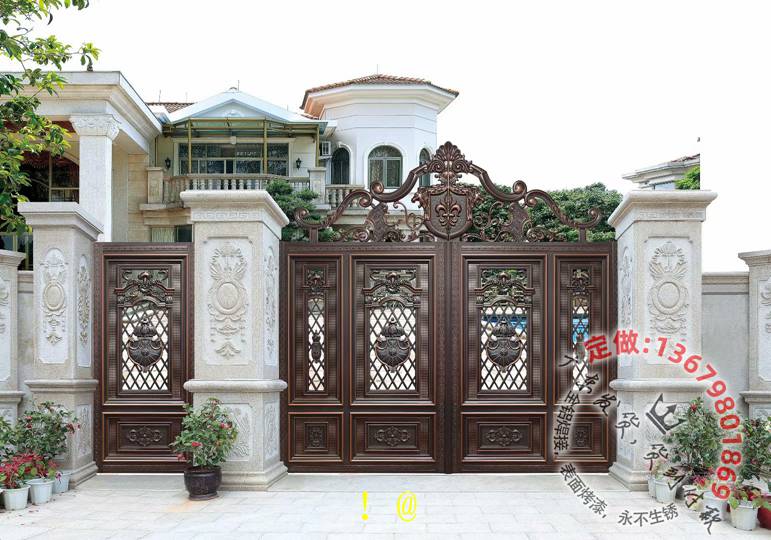 别墅大门_铝艺大门_庭院大门_住宅大门_乡村大门_院子大门